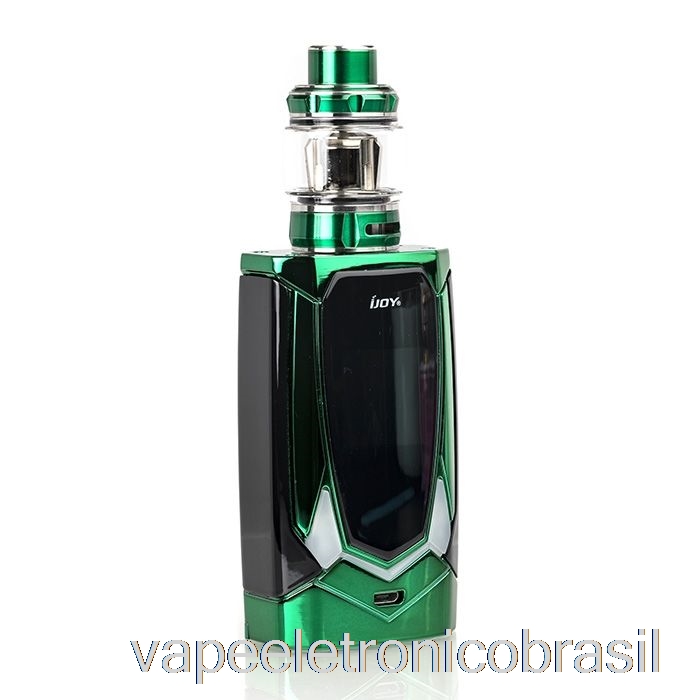 Vape Recarregável Ijoy Avenger 270 234w Tc Starter Kit Espelho Verde